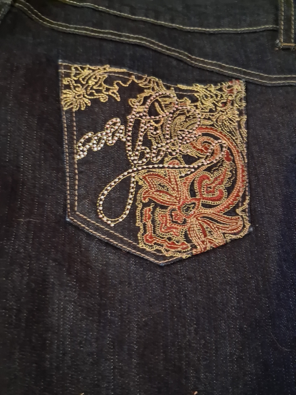 South Pole Dark Blue Women's Wide Leg Jeans - Picture 5 of 7